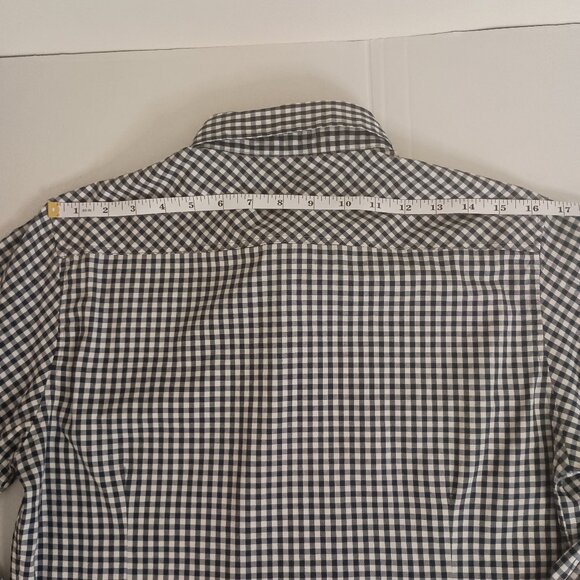 American Heritage Boys Western Blue White Check Button Down Shirt Size XL 18 EUC - Picture 11 of 16